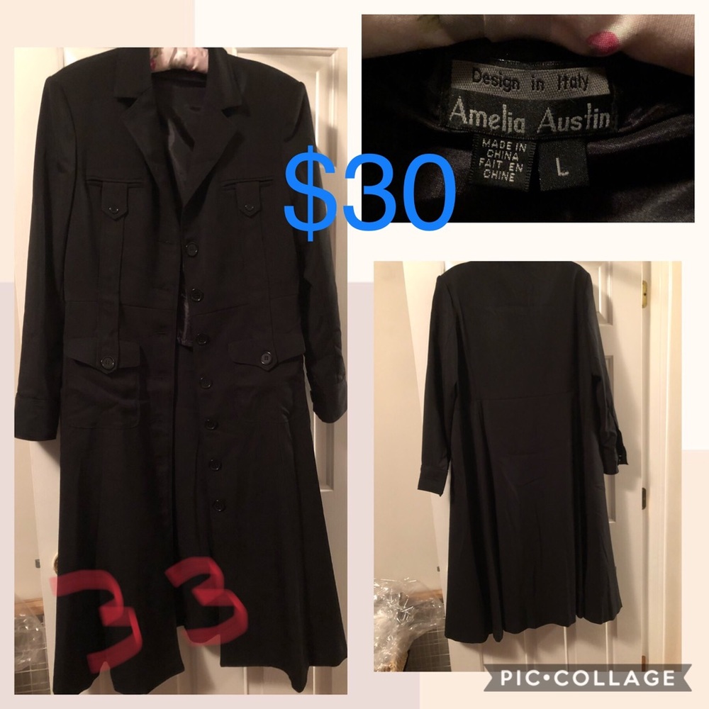Long black coat